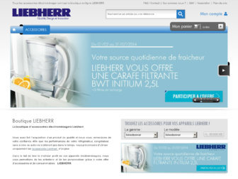 boutique.liebherr-electromenager.fr website preview