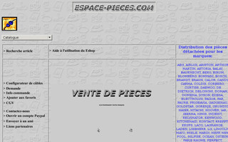 espace-pieces.com website preview