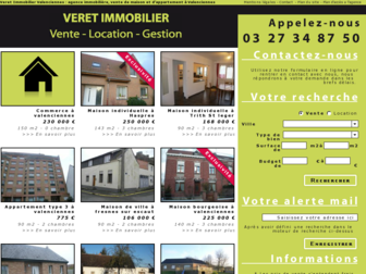 veret-immobilier.fr website preview