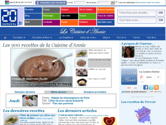 lacuisinedannie.20minutes.fr website preview