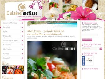cuisinemetisse.com website preview