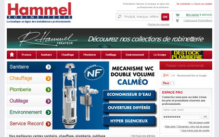 robinetterie-hammel.fr website preview