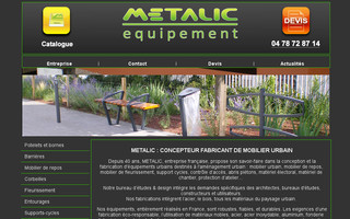 metalic-equipement.com website preview
