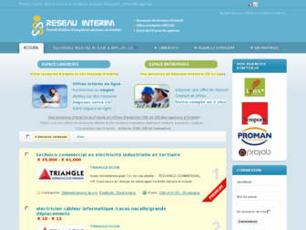 reseau-interim.fr website preview