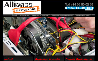 alliance-depannage.fr website preview