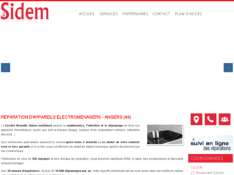 sidem-angers.fr website preview