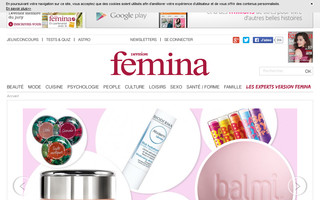 femina.fr website preview