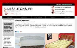 lesfutons.fr website preview
