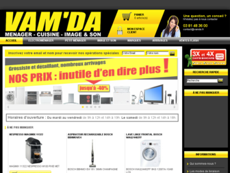 vamda.fr website preview