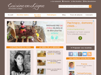 cuisinenligne.com website preview