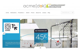 acmedek.fr website preview