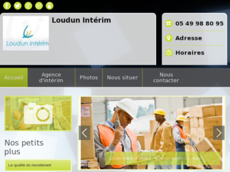 loudun-interim.fr website preview