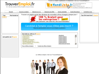 trouveremploi.fr website preview