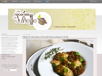 lesrecettesdejuliette.fr website preview