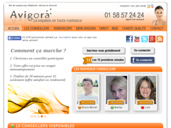 voyance.avigora.com website preview