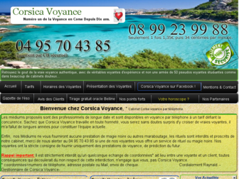 corsica-voyance.com website preview