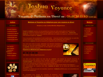 joshua-voyance.com website preview