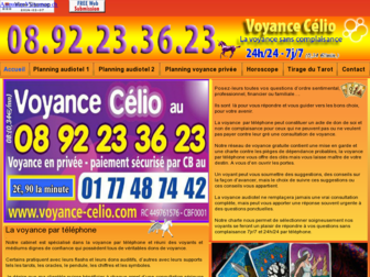 voyance-celio.com website preview