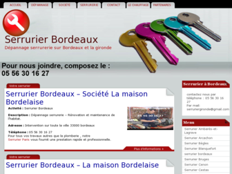serrurier-bordeaux.fr website preview