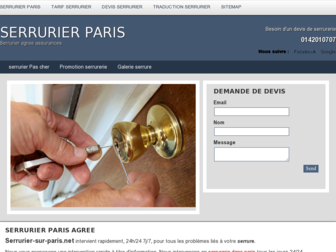 serrurier-sur-paris.net website preview