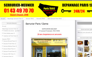 serrurier-meunier.fr website preview