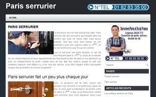 paris-serrurier.org website preview