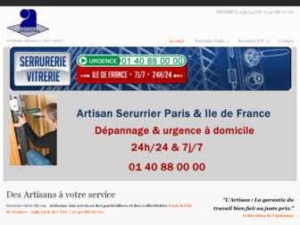 serrurier-vitrier-idf.com website preview