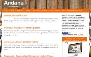 andana.fr website preview