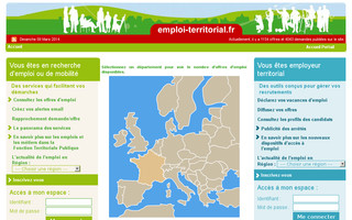 emploi-territorial.fr website preview