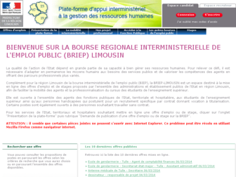 limousin.biep.fonction-publique.gouv.fr website preview