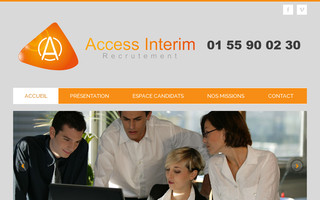 access-interim.fr website preview