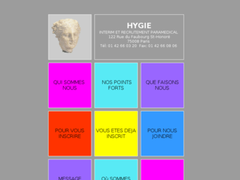 hygie-interim.fr website preview