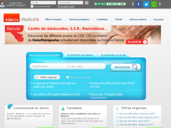 adeccomedical.fr website preview