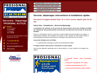 prosignal-auteuil.fr website preview