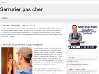 serrurier-pas-cher.org website preview