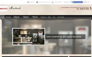 cuisine-professionnelle-maditech.fr website preview