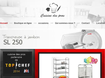 cuisine-des-pros.com website preview