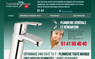 plomberie-24sur7.com website preview