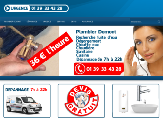 plombier-domont.fr website preview