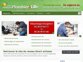 plombiers-lille.fr website preview