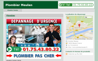 plombiermeulan.fr website preview
