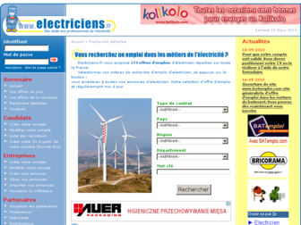 electriciens.fr website preview