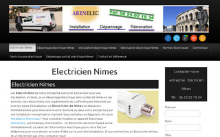 electricien-nimes.fr website preview