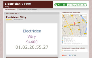 electricienvitry.fr website preview