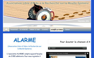 alarme.asso.fr website preview