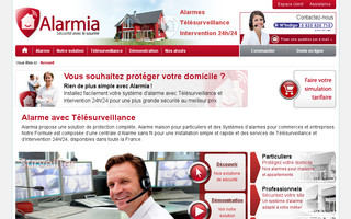 alarmia.fr website preview