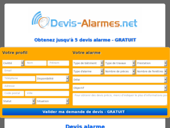 devis-alarmes.net website preview