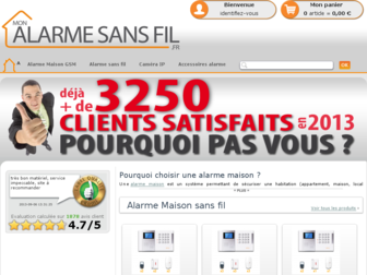 mon-alarme-sans-fil.fr website preview