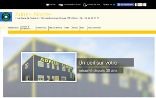 adrienalarme.fr website preview