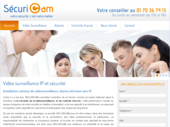 securicam.fr website preview